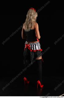 CHRISTY STANDING POSE WITH RED APPLE